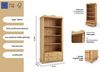 OTTO home Bücherregal Adele, Standregal, Regal, aus massiver Kiefer, Breite 92 cm, mit 2 Schubladen, FSC® Bild 3