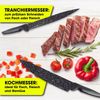 GOURMETmaxx Messer-Set 6-tlg, Küchenmesser-Set (6-tlg), für müheloses Schneiden von Gemüse, Fleisch, Fisch, Brot Bild 5