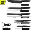 GOURMETmaxx Messer-Set 6-tlg, Küchenmesser-Set (6-tlg), für müheloses Schneiden von Gemüse, Fleisch, Fisch, Brot Bild 2