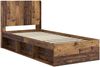 vidaXL Bettgestell mit Stauraum und Kopfteil Altholz 100 x 200 cm 3413891 Bild 4
