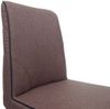 Barhocker HWC-H72, Barstuhl Tresenhocker, Fußablage Stahl Stoff/Textil ~ braun Bild 4