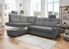 Ecksofa >Elli< in 3618 Mango asche, Mikrofaser - 264x92x180cm (BxHxT) Bild 3