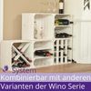 CHICCIE 2 Set Weinregal Wino aus Holz - Weiß Bild 2