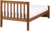 Bett mit Lattenrost Kiefernholz OLENDON 90 x 200 cm Braun Bild 5