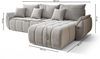 Selsey 'Romuldi' Ecksofa mit Schlaffunktion, Stauraum, Samtbezug, Anthrazit, rechtsseitig Bild 5