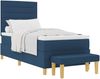 vidaXL Boxspringbett mit Kopfteil Blau 200 x 90 cm Stoff 3344197 Bild 2