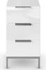 rauch Nachtkommode Flipp, mit 3 Schubladen und Soft-Close-Funktion, Oberboden und Front Glas Bild 2