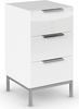 rauch Nachtkommode Flipp, mit 3 Schubladen und Soft-Close-Funktion, Oberboden und Front Glas Bild 4
