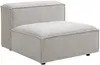 Vente-unique - RUZOLO Sofa Stoff Beige - B 169 cm x H 67 cm x L 330 cm Bild 3