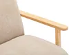 Vente-unique - JULOMO Sessel Stoff Beige - B 82 cm x H 81 cm x L 70 cm Bild 4