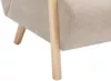 Vente-unique - JULOMO Sessel Stoff Beige - B 82 cm x H 81 cm x L 70 cm Bild 5