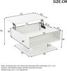 Couchtisch H 40-54 x T 75 x B 80 cm, höhenverstellbar, Hochglanz, mit Stauraum und LED Bild 5