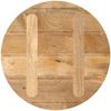 vidaXL Tischplatte Ø 40x3,8 cm Rund Massivholz Mango 370059 Bild 5