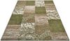 Kurzflor Teppich Bloques Grün Creme - 160x230x0,9cm Bild 2