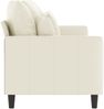 vidaXL 3-Sitzer-Sofa Creme 180 cm Samt 359321 Bild 4