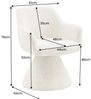 riess-ambiente Polsterstuhl AMBIENTO grau - Chenille, 180° drehbar, Auto-Return Funktion, Kegelfuß (Einzelartikel, 1 St), Drehstuhl -ideal f. Küche, Esszimmer, Wohnzimmer, Arbeitszimmer & Büro Bild 2