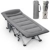 CALIYO Feldbett Mit Dicker Matratze Klappbett Campingbett bis 150 kg (200 x 80 x 40 cm Faltbar) für Indoor, Outdoor, Strand und Garten Bild 5