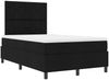 vidaXL Boxspringbett mit Kopfteil Schwarz 120 x 190 cm Stoff 3339450 Bild 5