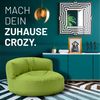 Lumaland runde Outdoor Sitzsack-Lounge, Polyester, Grün, 90 x 50 cm, 320 l Bild 3