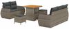 vidaXL Gartensofa-set mit Kissen mit Speicher 8 pcs Grau Poly-Rattan 3363768 Bild 2