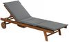Dehner Gartenliege Rolliege Ravenna inkl. Polster, 200 x 70 x 89cm, Holz, verstellbare Sonnenliege mit Rollen, aus FSC®-zertifiziertem Holz Bild 5