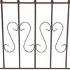 Schmuckzaun Metallzaun Gartenzaun 72x67 cm Zaunelemente 2er Set erweiterbar Rost Bild 4