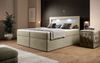 Boxspringbett Amelie mit LED und Stauraum 180x200 Beige H3 (70-100kg) Bild 4