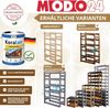 Modo24 Weinregal Flaschenregal Holzregal Flaschenständer Varianten 12 bis 91 Flaschen, RW1 Getränkeregal, 3 Farben, FSC Holz Nachhaltig Bild 2