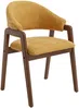 Vente-unique - SOLUNA Stuhl Stoff Gelb - B 53,5 cm x H 82 cm x L 56 cm Bild 4