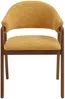 Vente-unique - SOLUNA Stuhl Stoff Gelb - B 53,5 cm x H 82 cm x L 56 cm Bild 3
