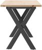 vidaXL Couchtisch X-Gestell 110x40x45 cm Massivholz Kiefer & Stahl 3282689 Bild 5