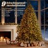 SALCAR Christbaumbeleuchtung, mit Ring und 8 Girlanden, 280er LED Überwurf für 150cm bis 240cm Tannenbaum, für Außen&Innen, Warmweiß & Bunt, 2m Bild 3