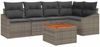 vidaXL Gartensofa-set mit Speicher 6 pcs Grau Poly-Rattan 3356501 Bild 2