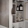 Spiegelschrank Liora Weiß 56x58 cm mit 2 Türen Vicco Bild 4