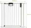 Tür- und Treppenschutzgitter Easylock Plus zum Klemmen Metall (120,5 cm - 128,5 cm) : 120,5 cm - 128,5 cm Bild 4