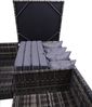 Gartenloungeset LINZ - Kunststoff, Schwarz, mit Aufbewahrung | Gartenmöbel Set Garten Lounge-Eckgruppe Lounge-Set Pool Loungegarnitur Bild 4