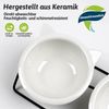 LuxusKollektion erhöhter Katzennapf spülmaschinengeeignet, Keramik weiß Bild 4