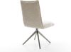 Drehstuhl Lelio-Flex Webstoff Soft Beige Kreuzgestell breit Graphit 360° drehbar Wippfunktion Taschenfederkern Bild 5