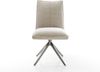 Drehstuhl Lelio-Flex Webstoff Soft Beige Kreuzgestell breit Graphit 360° drehbar Wippfunktion Taschenfederkern Bild 2