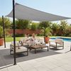 Relaxdays Rechteckiges Sonnensegel grau Bild 5