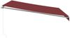 vidaXL Markise Manuell mit LED Weinrot 400x300 cm 3214974 Bild 5