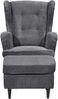 Ohrensessel >OSKAR< (Sessel und Hocker) in ash - 78x102x98 (BxHxT) Bild 3