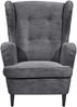 Ohrensessel >OSKAR< (Sessel und Hocker) in ash - 78x102x98 (BxHxT) Bild 5