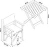 Bistroset Capistrello 3-tlg. Grau [casa. pro] Bild 2