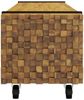 vidaXL TV-Ständer Braun 110 x 30 x 30 cm Massivholz Teak 4009312 Bild 5