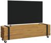 vidaXL TV-Ständer Braun 110 x 30 x 30 cm Massivholz Teak 4009312 Bild 3