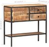 vidaXL Sideboard 85x30x80 cm Raues Mangoholz 320486 Bild 5