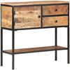 vidaXL Sideboard 85x30x80 cm Raues Mangoholz 320486 Bild 2