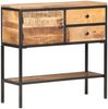 vidaXL Sideboard 85x30x80 cm Raues Mangoholz 320486 Bild 3