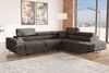 Stylefy Marokko Ecksofa Braun Velours MONOLITH Rechts Bild 2